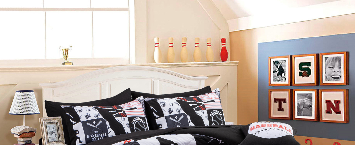 Baseball Comforter Set