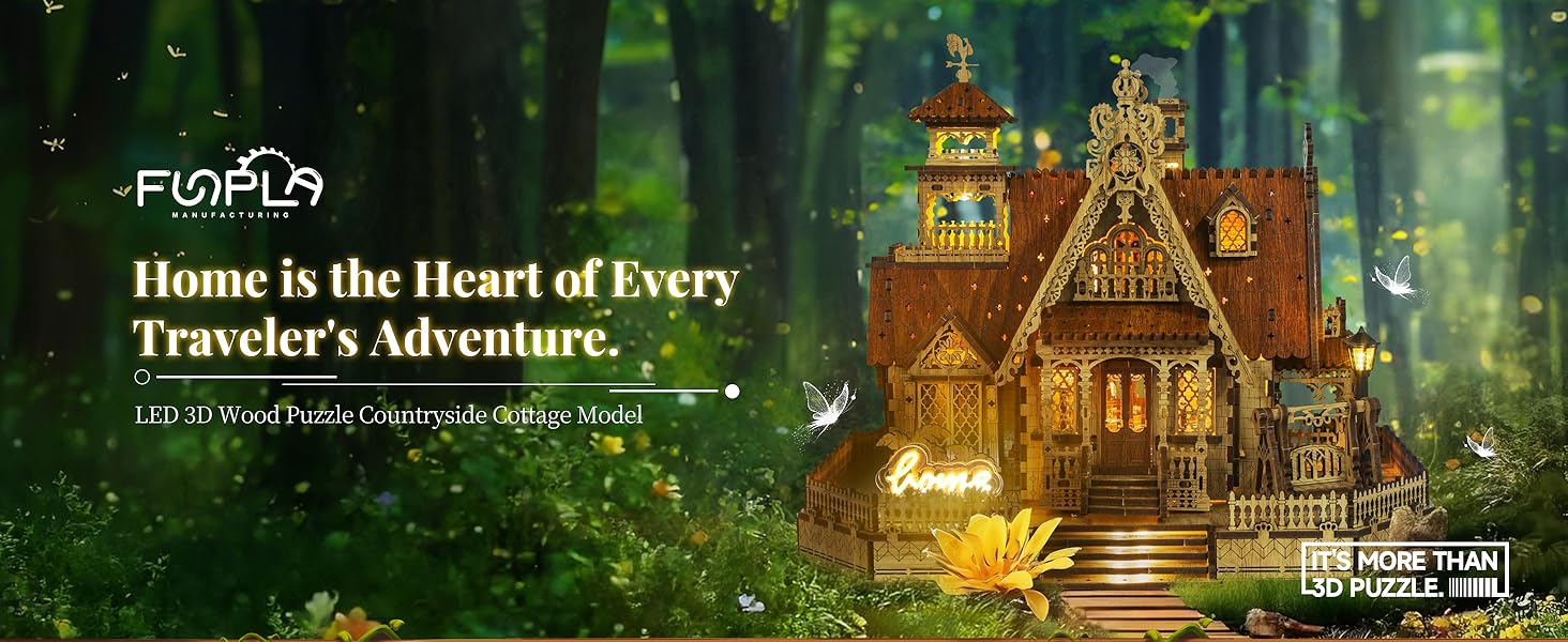 rural cottage 3d puzzle