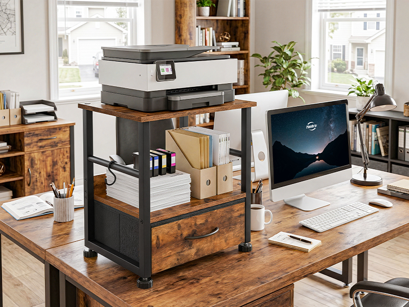 Printer Stand with Drawer
