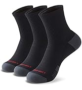MONFOOT Men's/Women's 3-10 Pairs Silky Dry Athletic Cushion Ankle Socks, Multipack
