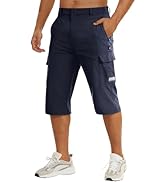 TACVASEN Capri Pants Cargo Long Shorts