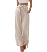 LILLUSORY Womens Wide Leg Dress Pants Hight Waisted Work Business Causal Loose Palazzo Trousers L...
