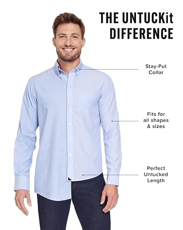 UNTUCKit brand story explaining shirts designed to look good untucked.