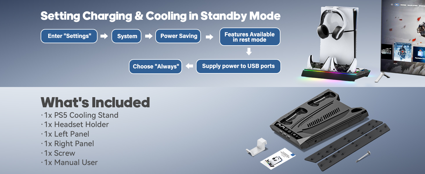 PS5 cooling stand