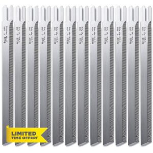 Shimeyao 12 Pack 8" Hss Straight Knife Blades Compatible with Eastman Cutting Machine