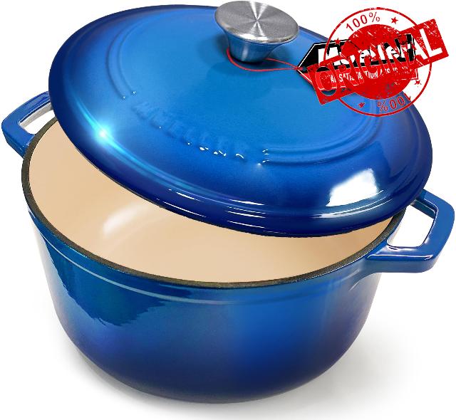 MÜELLERHOME 4.5 QT Enameled Cast Iron Dutch Oven