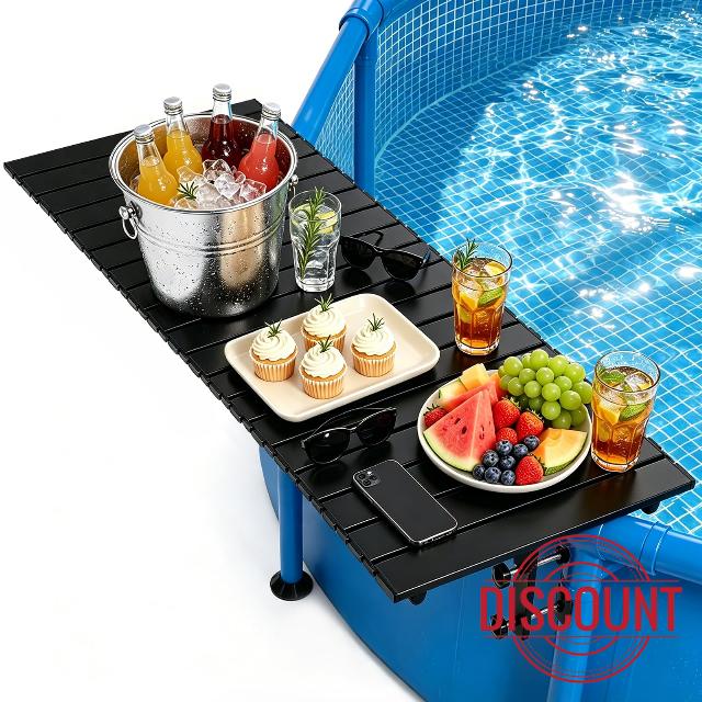 Foldable Swim Up Pool Bar Table for Above Ground Pools