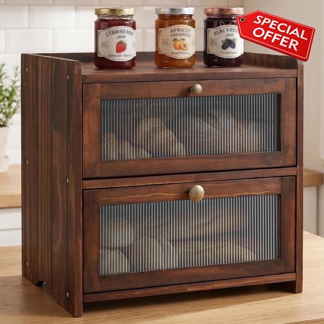 Bread Box for Kitchen Countertop