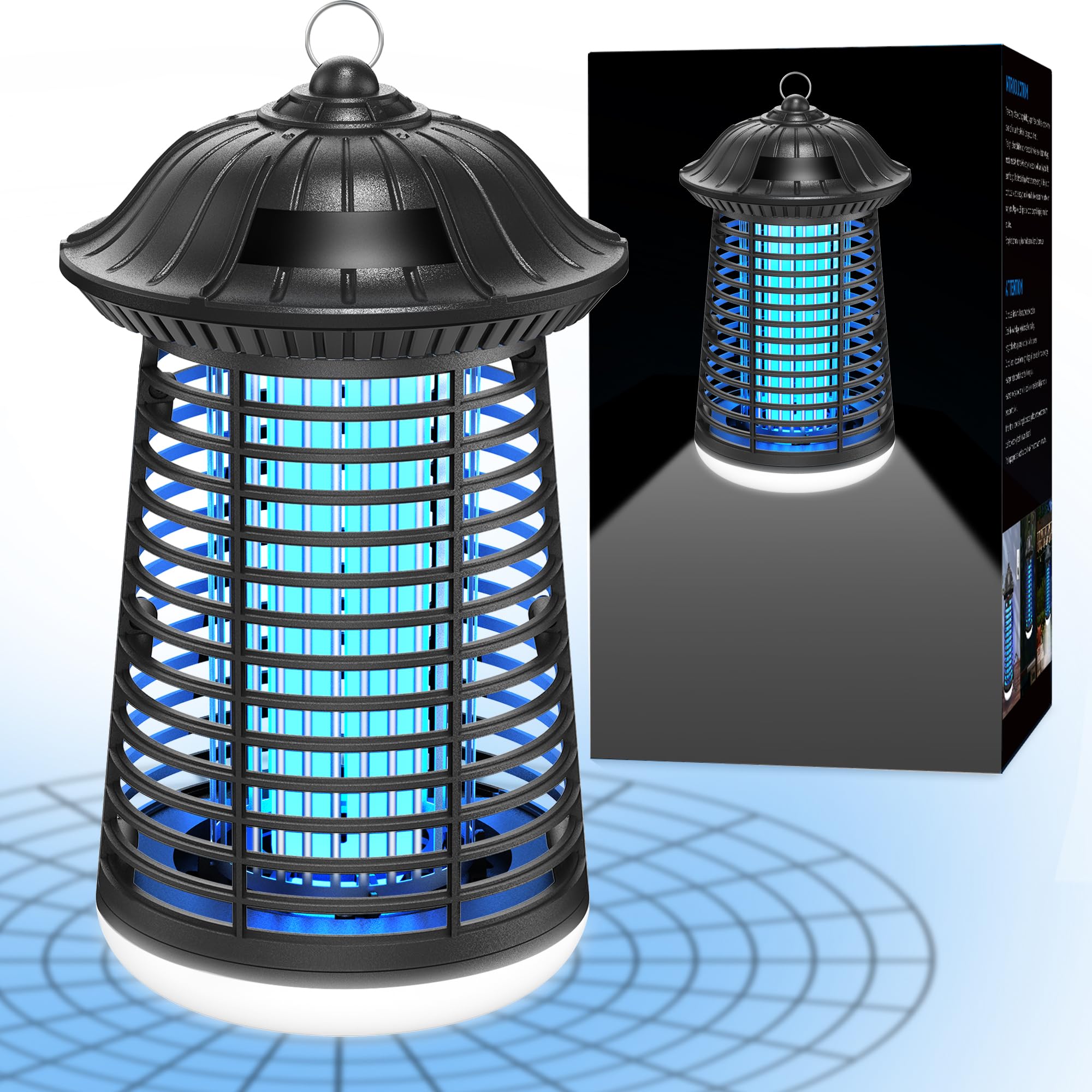 snanlen 4200V High-Powered Electric Bug Zapper Outdoor & Indoor with LED Attractant