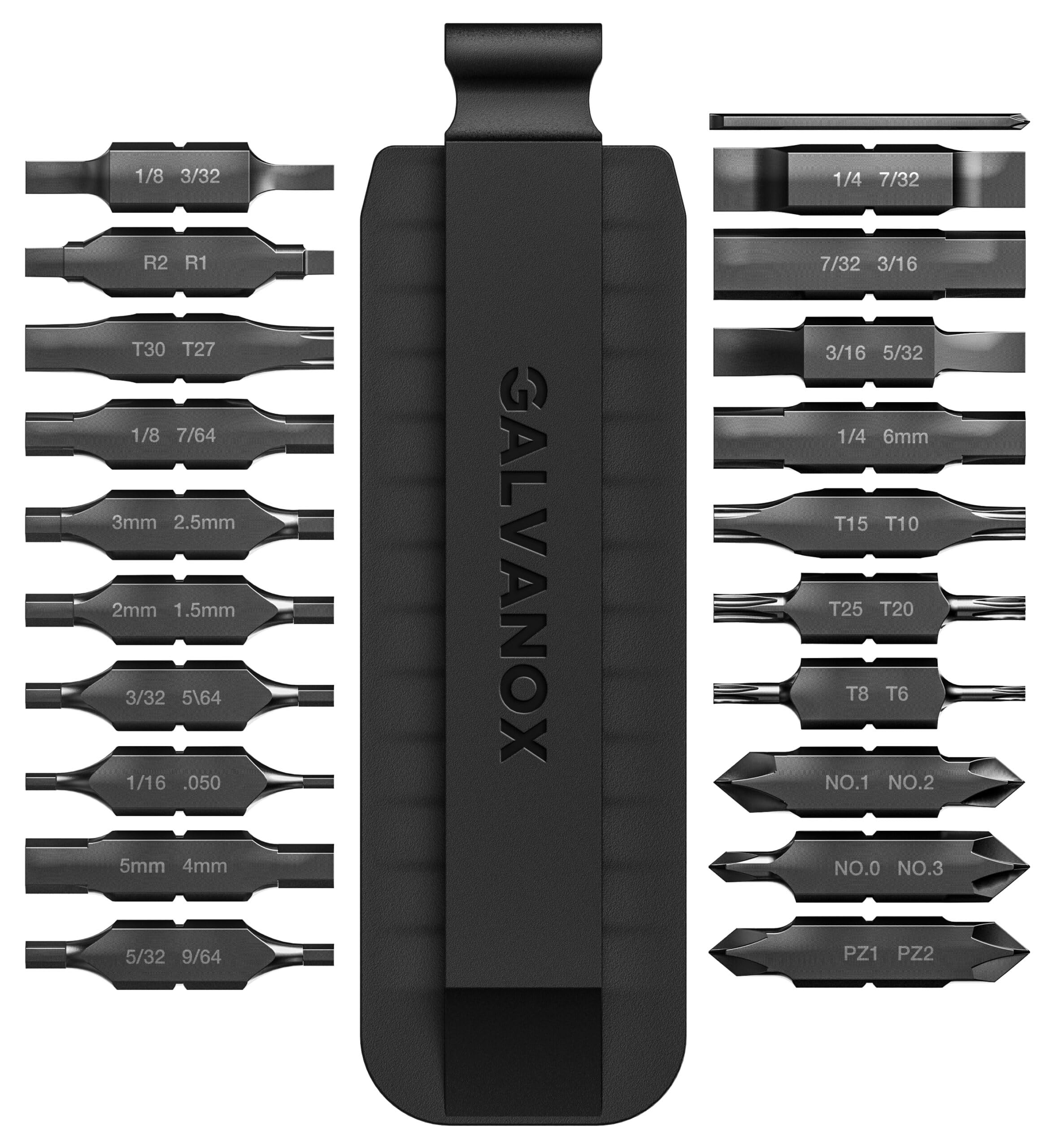 Galvanox 21PC Flat Bit-Kit Designed for Leatherman Multi-Tool Screwdrivers