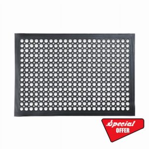 Backyard Expressions 24" x 36" Outdoor Rubber Drainage Mat