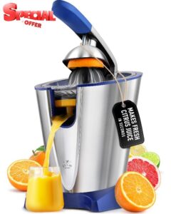 Zulay Electric Citrus Juicer - Makes Fresh Orange