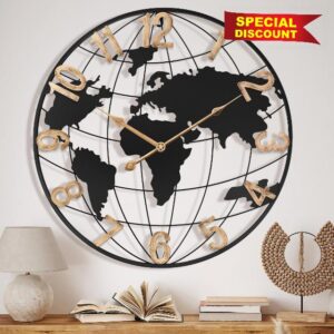 Pytha Sight 20 Inch Large Wall Clock for Living Room Decor