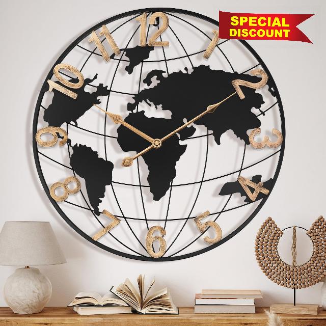 Pytha Sight 20 Inch Large Wall Clock for Living Room Decor
