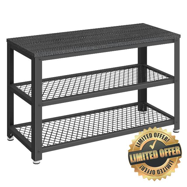 VASAGLE 3-Tier Shoe Rack