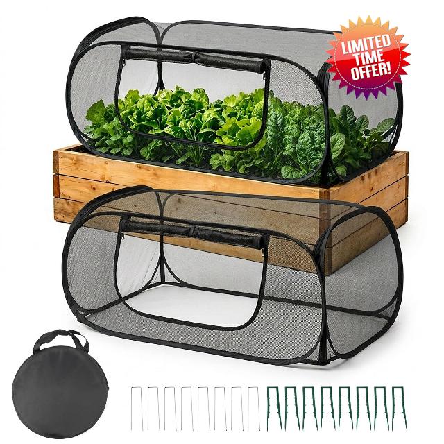 2Pack Raised Garden Bed Covers