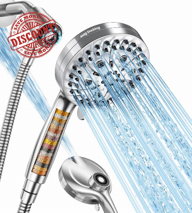 Shower Head with Handheld JOMST- Filtered High Pressure 10 Spray Modes