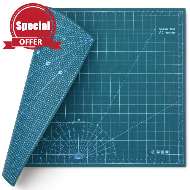 Pangda 36 x 48 in Large Self Healing Cutting Mat Extra Thick Double Sided Sewing Mat with Grid for Crafting