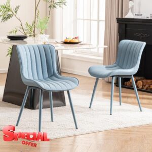 YOUNUOKE Mid-Century Modern Dining Chairs Set of 2