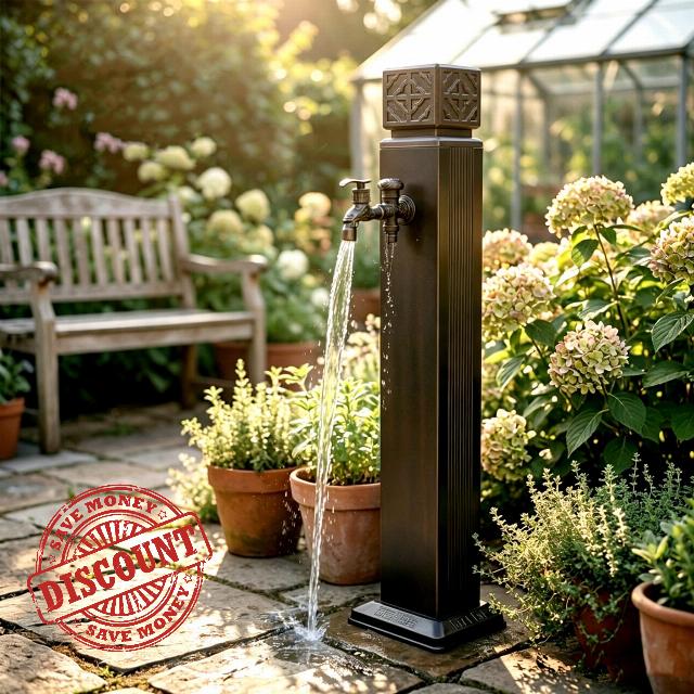 Freestanding Outdoor Water Column Faucet