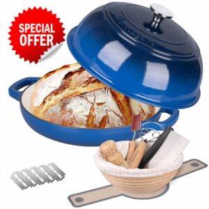 VORRINGARD Enameled Cast Iron Dutch Oven Pot with Lid