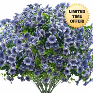 Grunyia Artificial Fake Flowers for Outdoor Spring Decoration