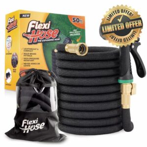 Flexi Hose Plus Expandable Garden Hose with 8 Function Nozzle