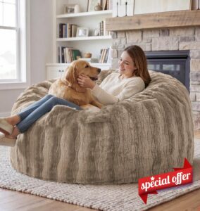 fond + found Adult Bean Bag Chairs 5FT Large Lounger