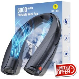 Portable Neck Fan with Reading Light