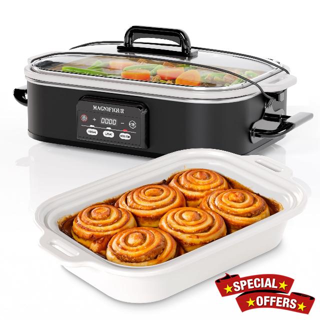 Magnifique 4 Quart Casserole Digital Slow Cooker