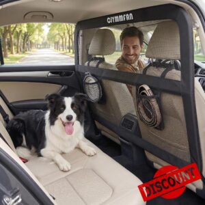 Dog Barrier for Car Back Seat & Cargo Area with Wider Coverage