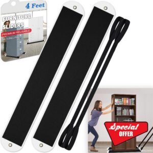 2 Pcs Large Appliance Slider with Pull Strap
