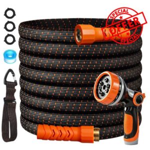 50FT Flexible Garden Hose & 10Modes Nozzle