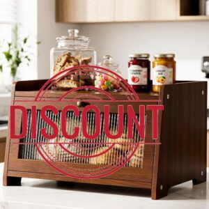 Vintage Bread Box for Kitchen Countertop