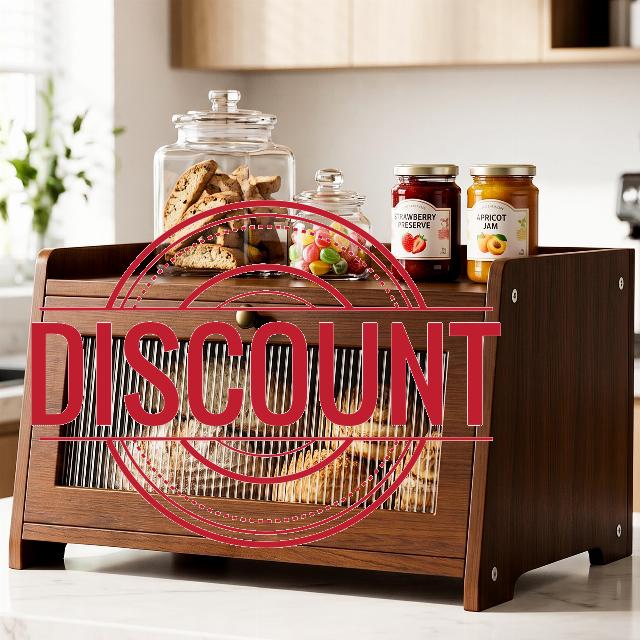 Vintage Bread Box for Kitchen Countertop