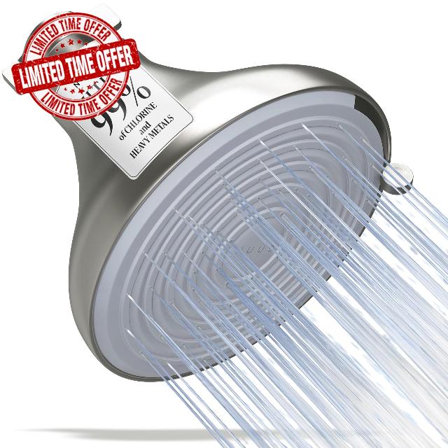 NUUD Filtered Shower Head - Removes Chlorine