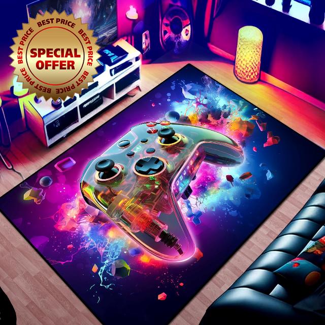 Gaming Area Rug Teen Boys Carpet