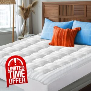 SLEEPNOVA's Cooling Mattress Topper Full – 100% Cotton Pillow Top That Keeps You Cool