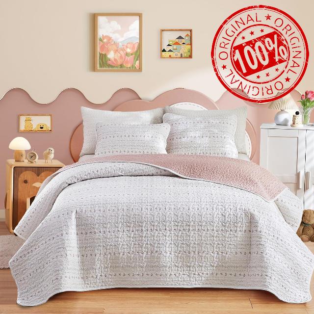Joyreap 2 Pieces Cotton Quilt Set for Girls