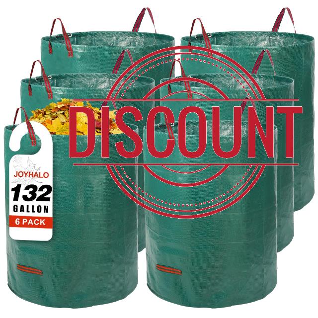 Joyhalo Reusable Yard Waste Bags -132 Gallon