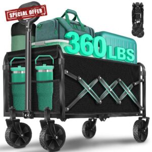 Collapsible Wagon Cart with Wheels Foldable