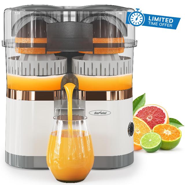 Dual-Head Electric Citrus Juicer