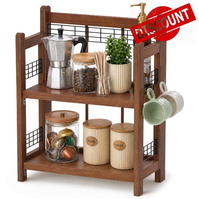 No-Assembly Coffee Bar Organizer
