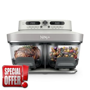 Ninja Crispi DualZone 6-in-1 Glass Air Fryer | With Nontoxic