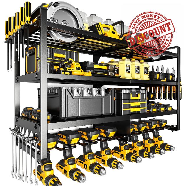 POKIPO Large Power Tool Organizer Wall Mount