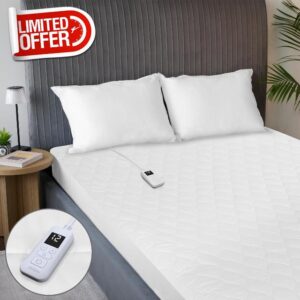 Sunbeam Restful Quilted Water Resistant Heated Mattress Pad - Twi