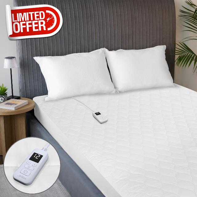 Sunbeam Restful Quilted Water Resistant Heated Mattress Pad - Twi