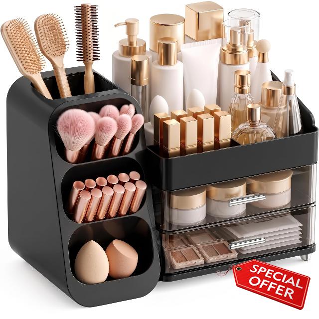 Booklov Makeup Organizer for Vanity