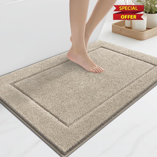 anllugs Bathroom Rugs Non-Slip Machine Washable 24" x 36"