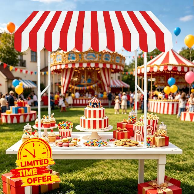 Carnival Tablet Tent Kit Circus Party Decoration